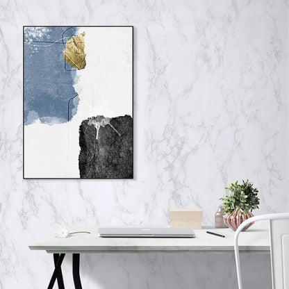 Marble Sticky Back Plastic 90cm x 6m Waterproof Vinyl Wrap Kitchen Worktop