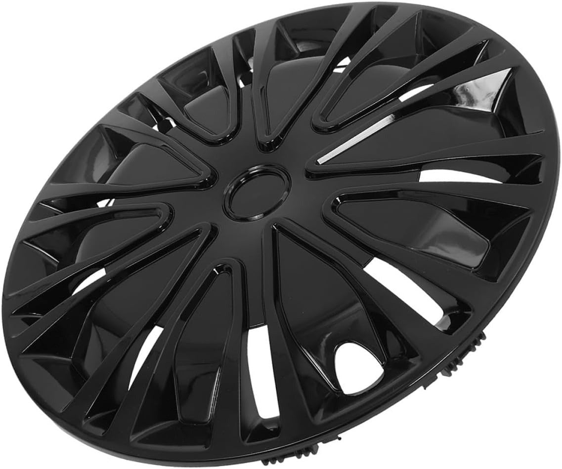 Car Wheel Trim Hubcap 15 Inch Black Universal Plastic Hub Cap Cover Spoke Clip