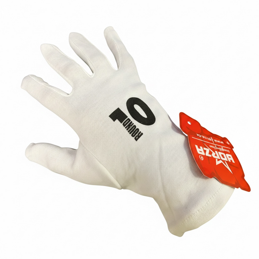 Forza Cotton Gloves Round 10 White Glove Liners Pair Sizes S M L Boxing MMA