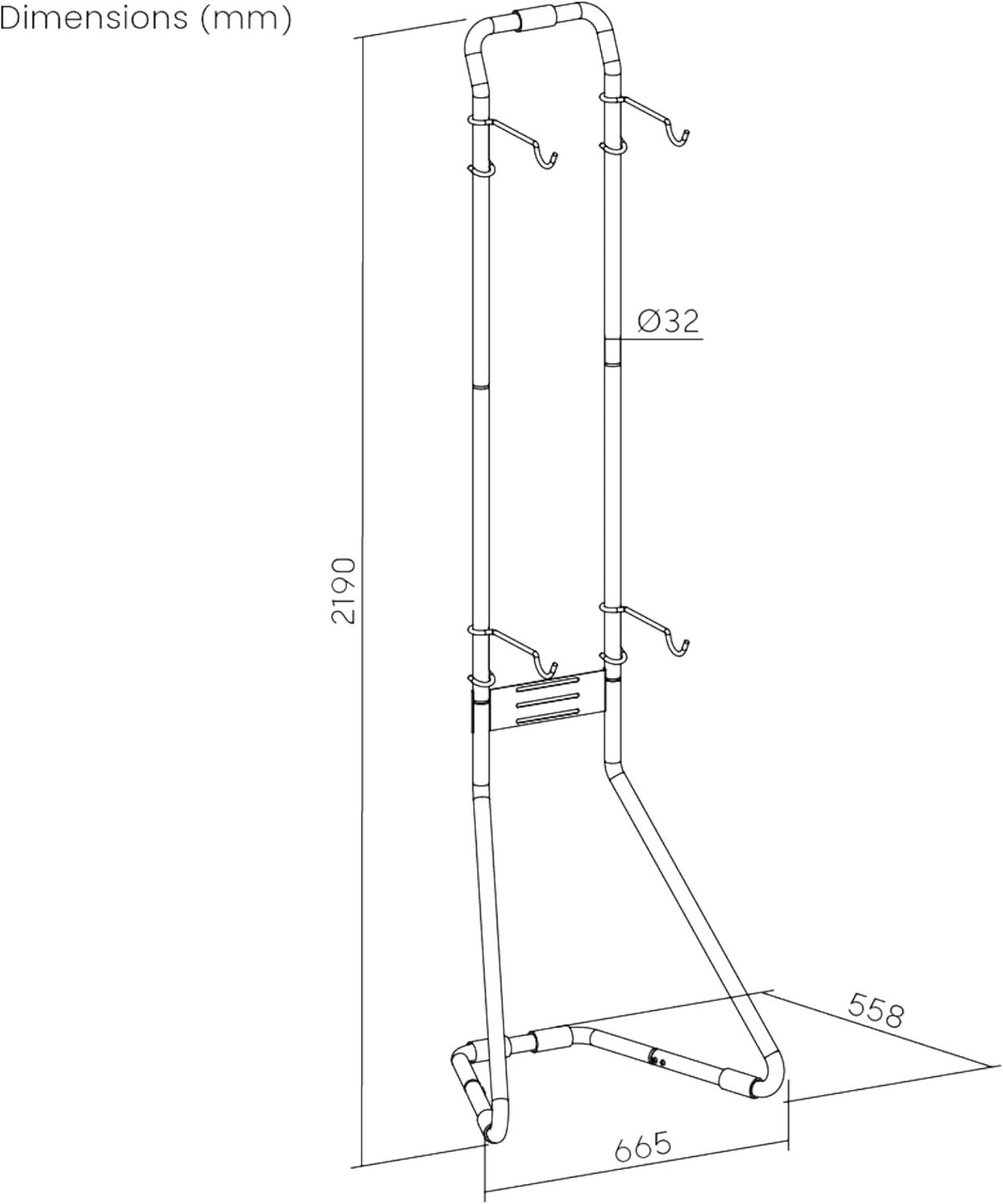 Bike Rack Stand Storage 2 Bicycles Freestanding Gravity Holder 40kg Adjustable