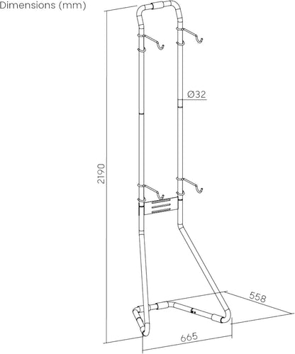 Bike Rack Stand Storage 2 Bicycles Freestanding Gravity Holder 40kg Adjustable