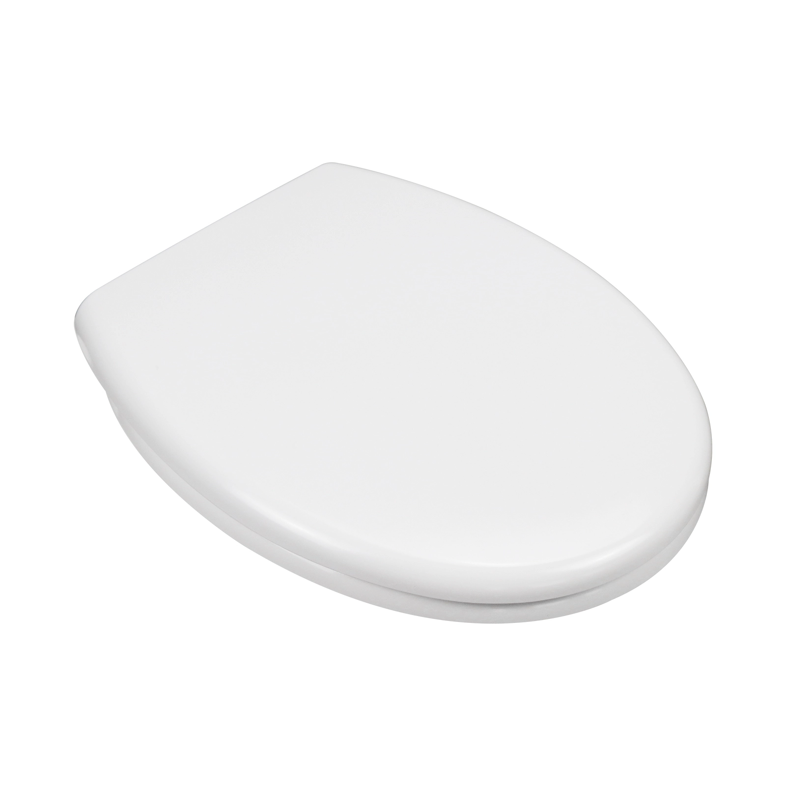 Oval Toilet Seat Duroplast Soft Close White Quick Release Easy Clean 44.5x37.5cm