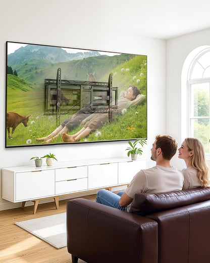 Full Motion TV Wall Bracket 37-90 Inch 75kg Tilt Swivel Extend VESA 600x400