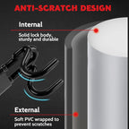 Twin Bar Steering Wheel Lock Anti Theft Car Security Lock Black