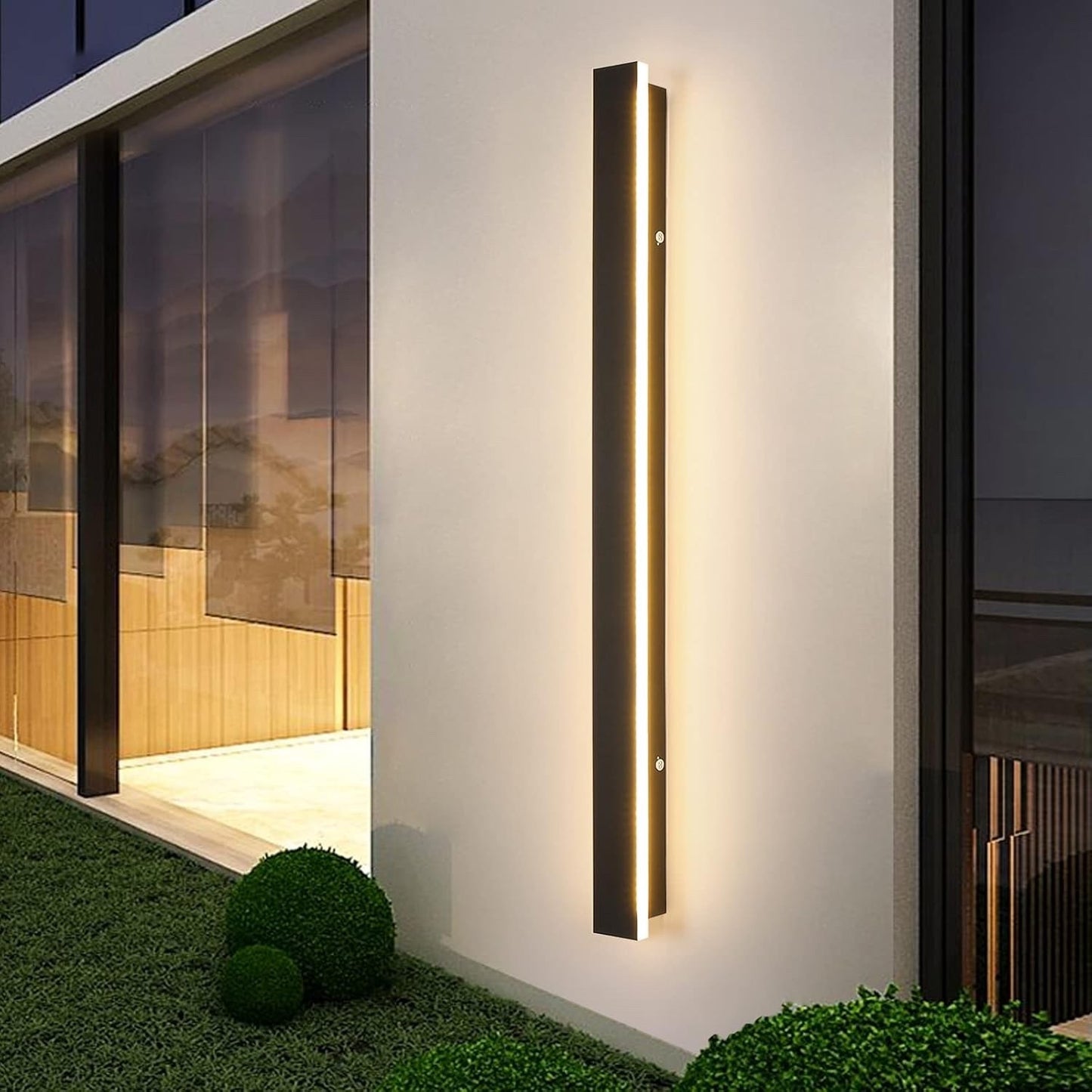 Outdoor LED Wall Light 120cm 42W 3000K Warm White Waterproof Garden Fence Lamp
