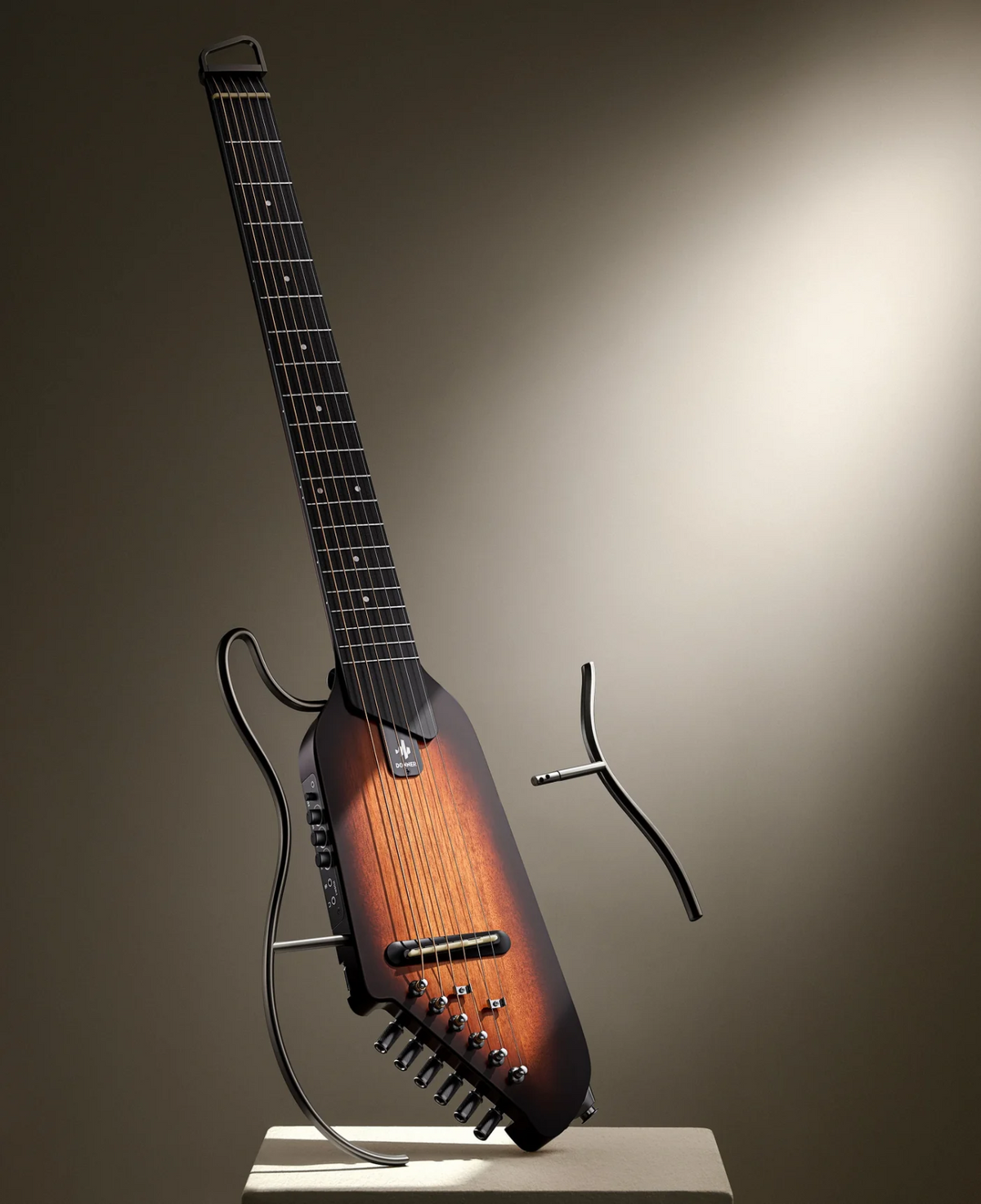 Headless Silent Guitar Travel Guitar Acoustic Electric 6 String HUSH-I Sunburst