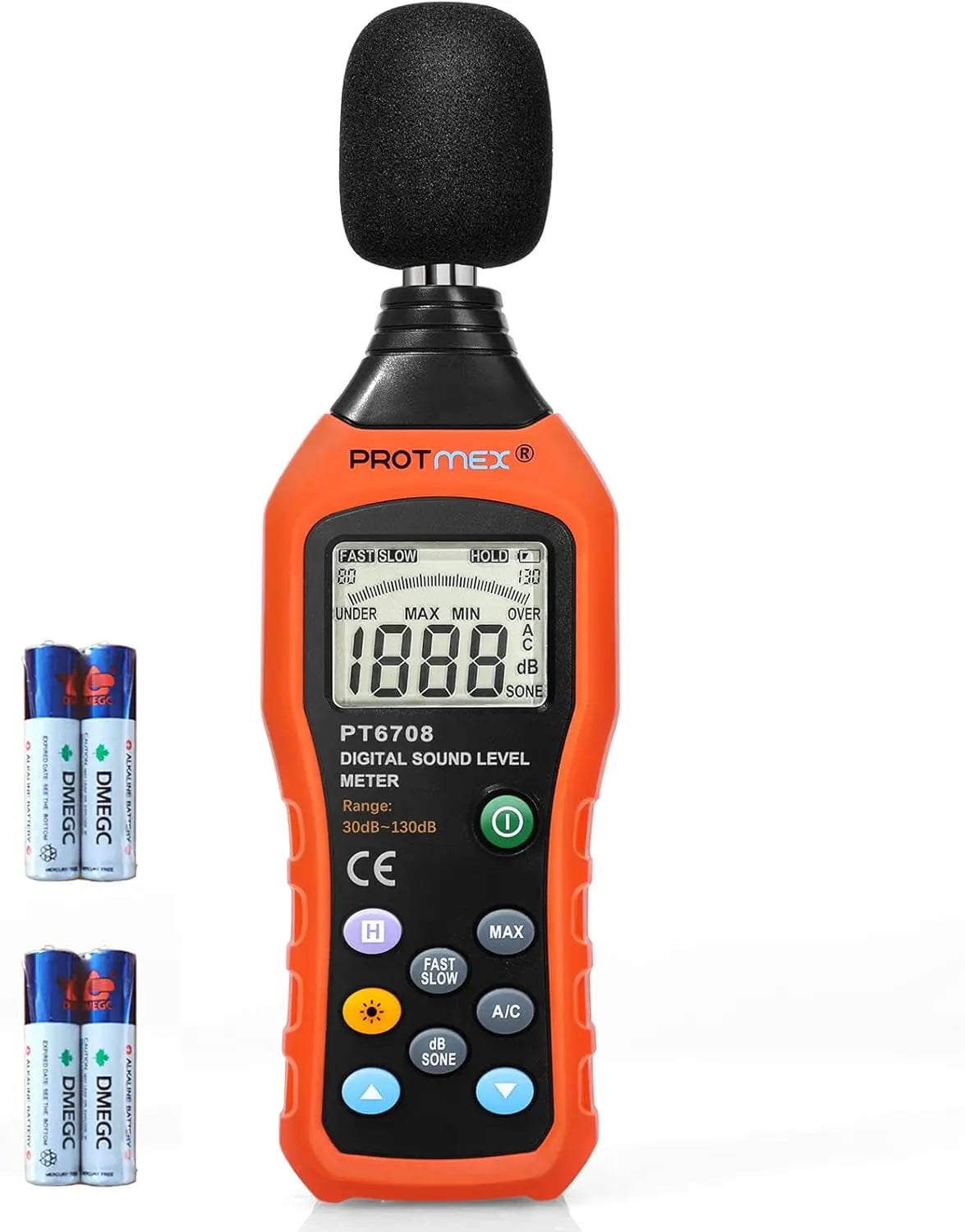 Sound Level Meter, Protmex MS6708 Portable Digital Audio Decibel Sound Level Tester Monitor dB Meter - RT Online Outlet