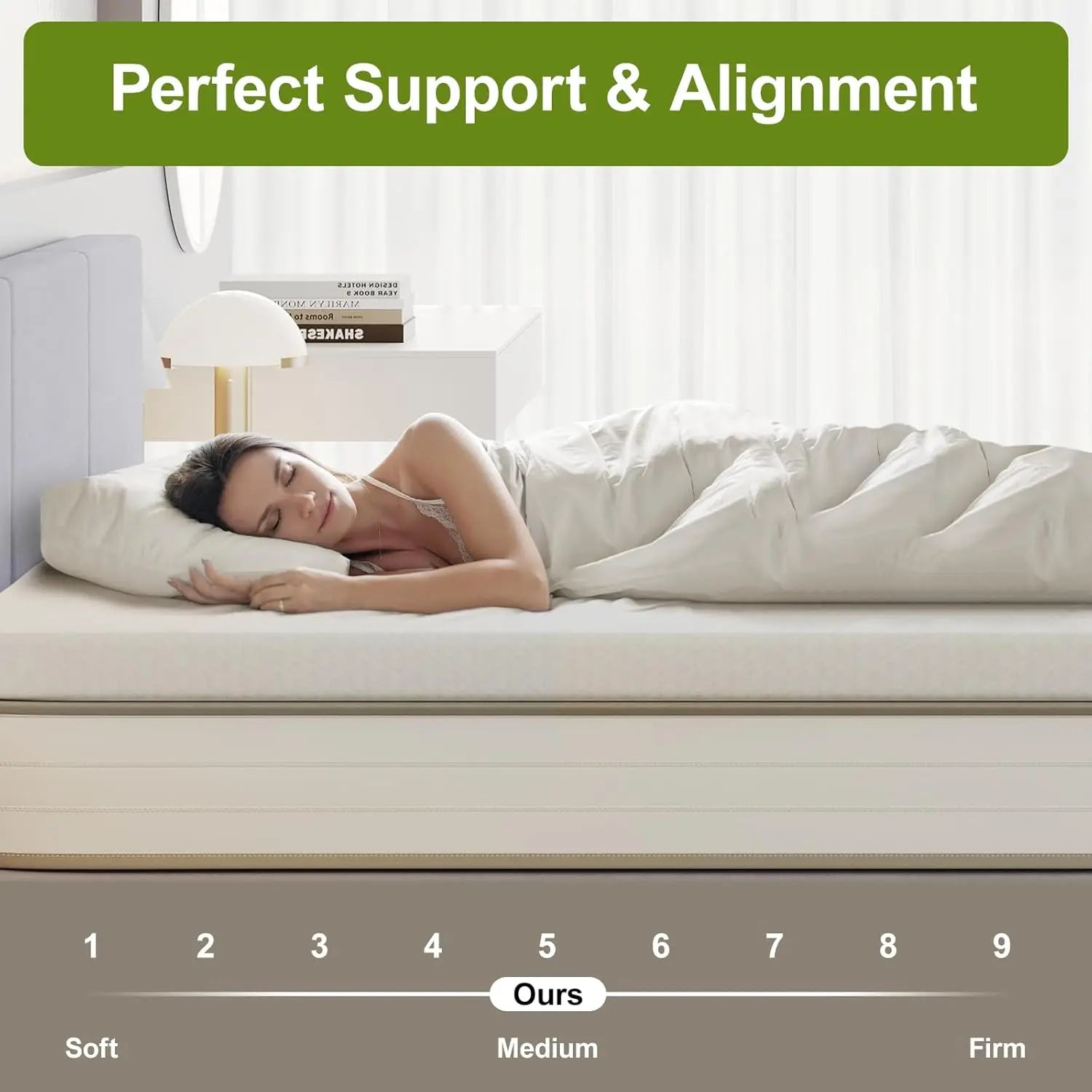 Frideko 7cm Memory Foam Mattress Topper King Size Bed Frideko