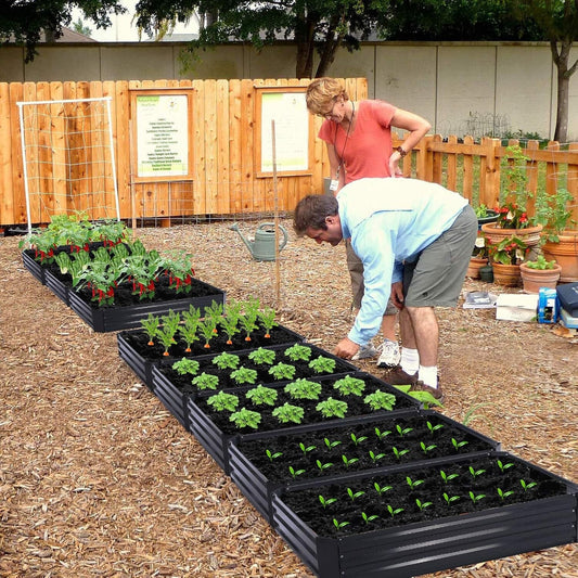 Taleco Gear 2-Pack(120×90cm) Metal Outdoor Raised Beds for Gardens