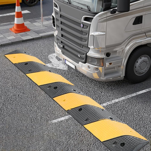 Nisorpa Rubber Speed Bump Heavy Duty Speed Humps 40" Traffic Ramps