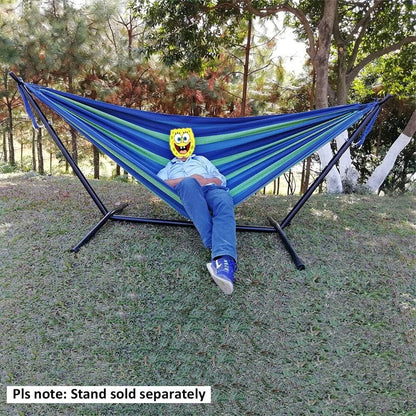 GOCAN Double Hammock 2 Person Large 220x150cm with Steel Stand