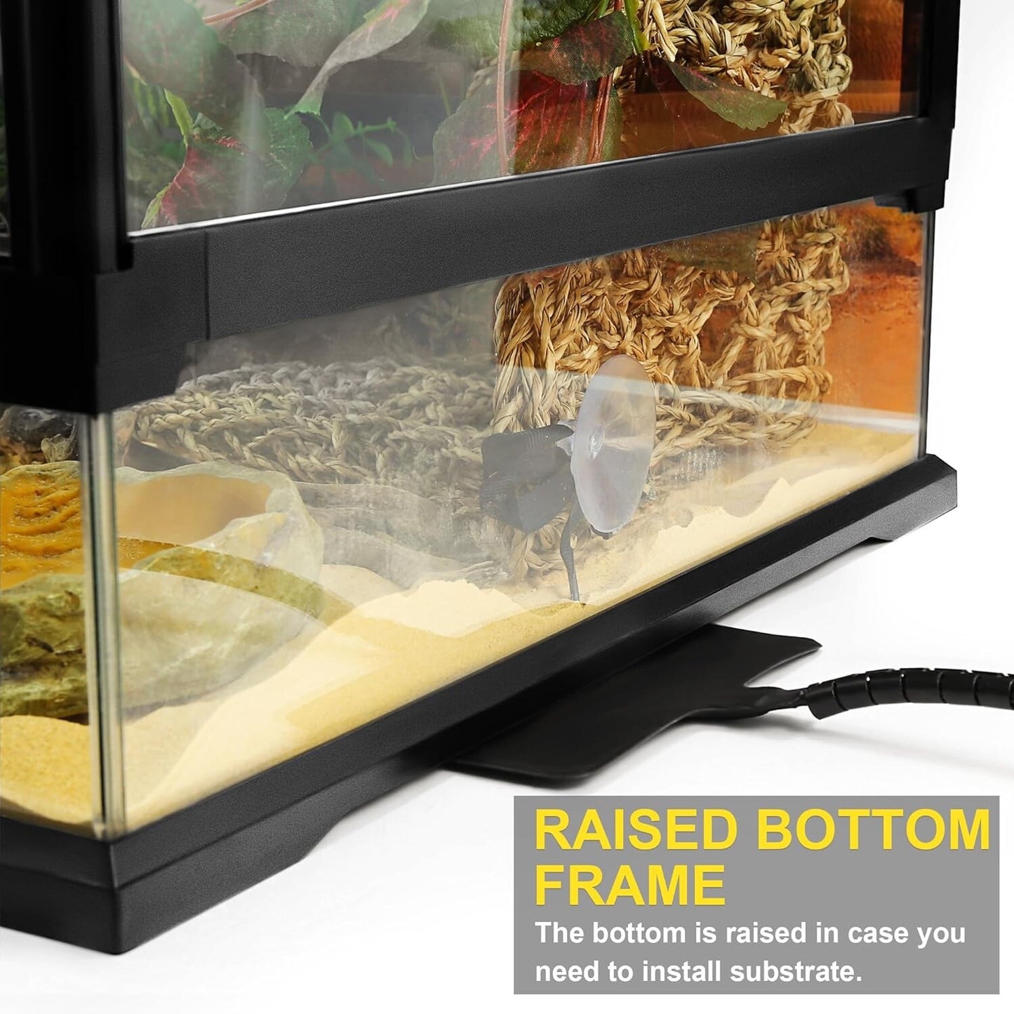NEPTONION 32 Gallon Professional Glass Terrarium 18"x18"x24"
