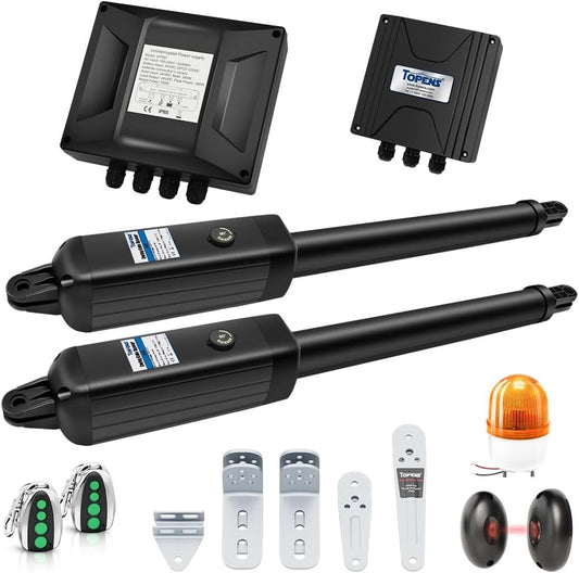 TOPENS A8132 Dual Swing Gate Opener Heavy Duty Automatic Gate Motor for Double