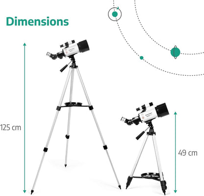 Slokey Telescope 40070 Astronomy Scope with 16x-120x Magnification White