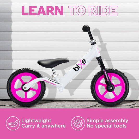 Bixe Aluminum Balance Bike for Kids & Toddlers No Pedal Sport Training Bicycle