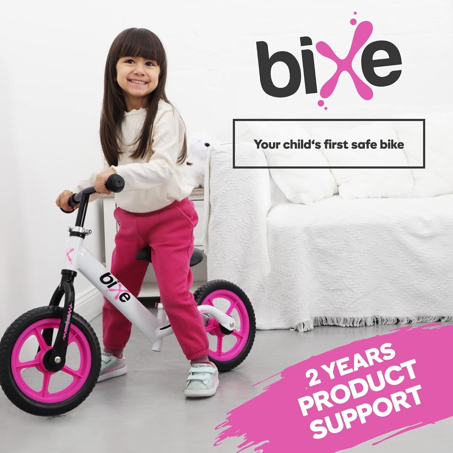 Bixe Aluminum Balance Bike for Kids & Toddlers No Pedal Sport Training Bicycle