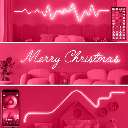 AILBTON LED Neon Rope Lights 10m Flexible Rope Lights Control with App/Remote