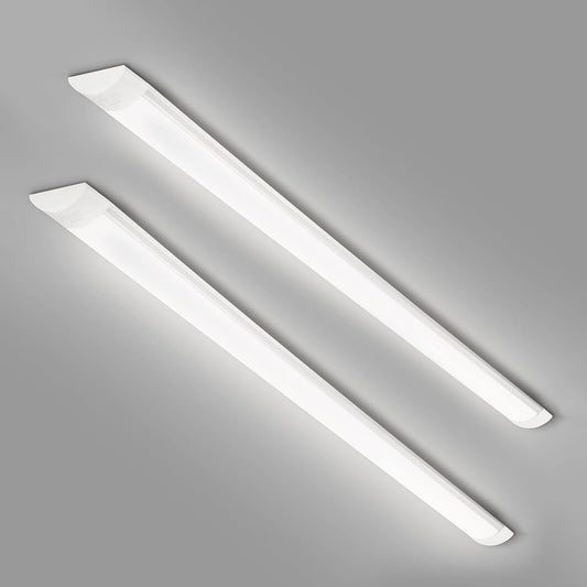 T&K TO-KING 2-Pack 4FT LED Batten Light 40W 4000LM 4000K Low Profile