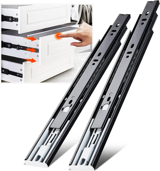 YENUO Push to Open Drawer Runners Full Extension 600mm