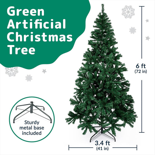 Prextex Pop Up Christmas Tree - 1.8 Meters Artificial Canadian Fir