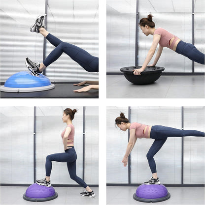PROIRON Balance Trainer with Resistance Bands Balance Ball Half Yoga Ball Black