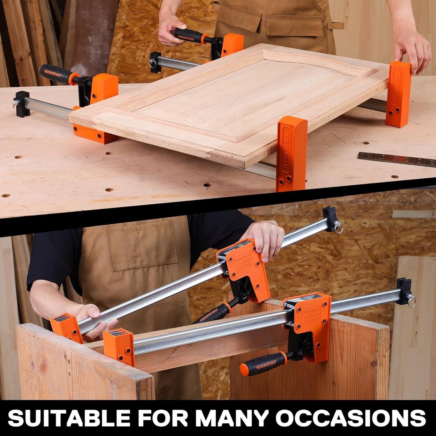 JORGENSEN Clamps for Woodwork 600 mm Heavy Duty Wood Clamps