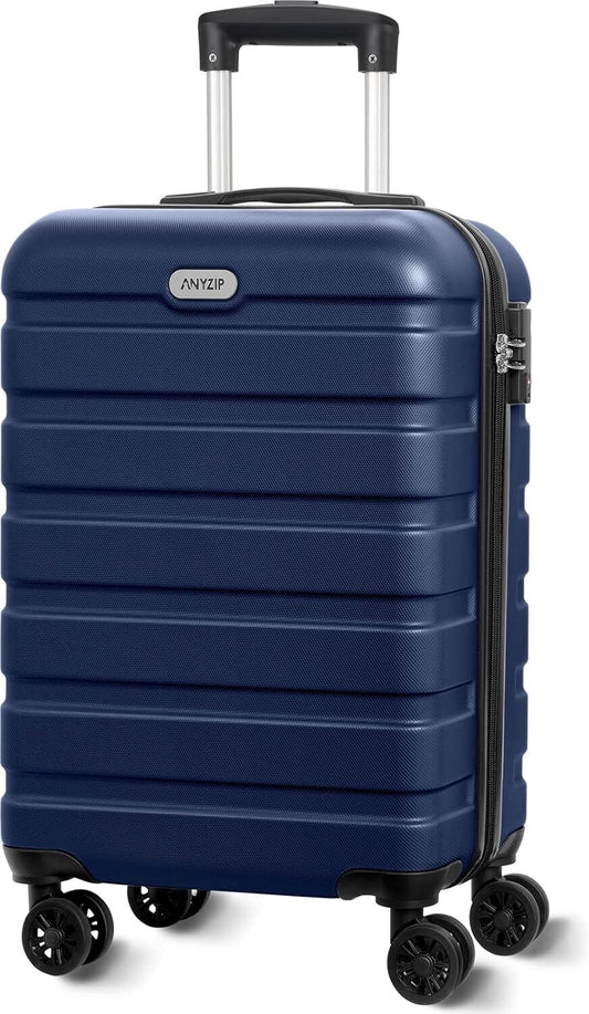 AnyZip Luggage PC ABS Hardside Lightweight Suitcase with 4 Universal Wheels 24"