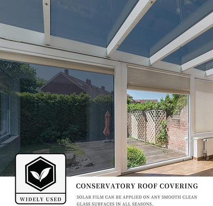 ConCus-T One Way Window Film Sun Blocker Anti Glare Blackout 119x200cm