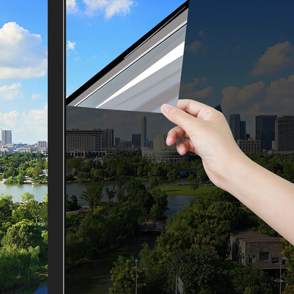 ConCus-T One Way Window Film Sun Blocker Anti Glare Blackout 119x200cm