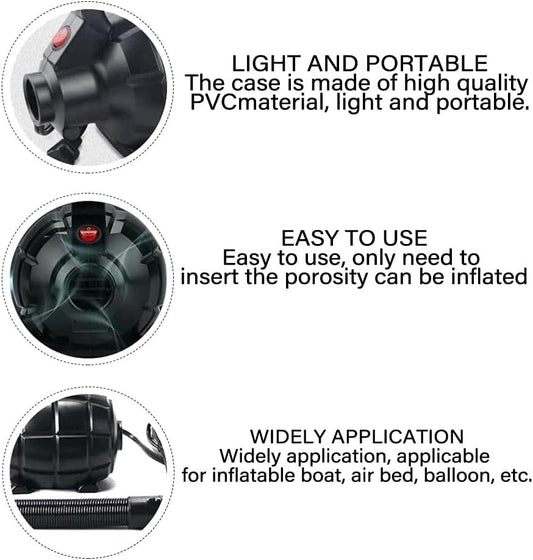 RISINGUKST Electric Air Pump Inflatable Pump 600W High Power Electric Pump