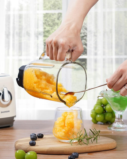 SHARDOR Blender Smoothie Maker with 6 Sharp Stainless Steel Blades & Glass Jug