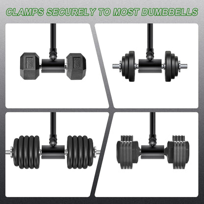 Kipika Dumbbell to Barbell Converter - Adjustable Weight Lifting Bar Home Gym