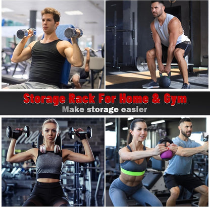 IMAYCC Dumbbell Rack Adjustable 3 Tier Storage Stand Heavy Duty Steel