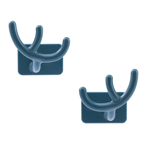 2 Pcs Hooks No Punching Pot Lid Organisers Multipurpose Wall Hooks