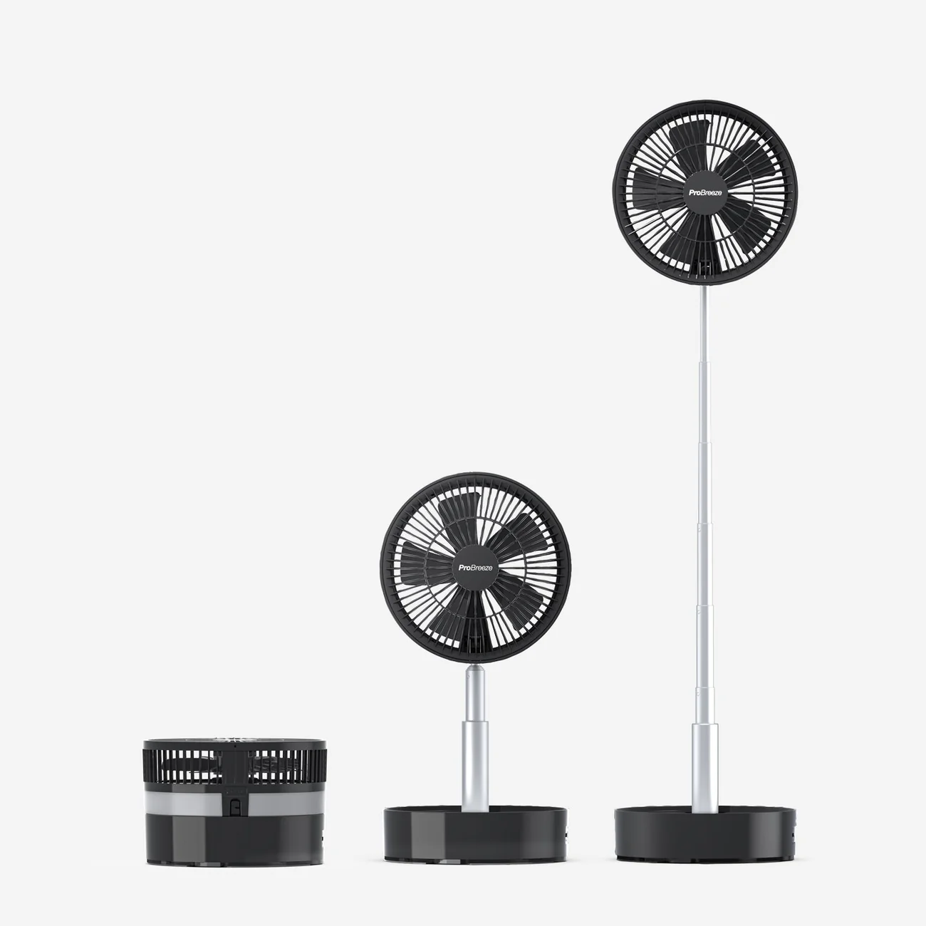 Rechargeable Portable Fan Telescopic USB 10000mAh Battery Travel Desk