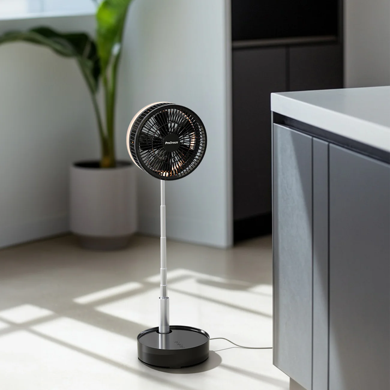 Rechargeable Portable Fan Telescopic USB 10000mAh Battery Travel Desk