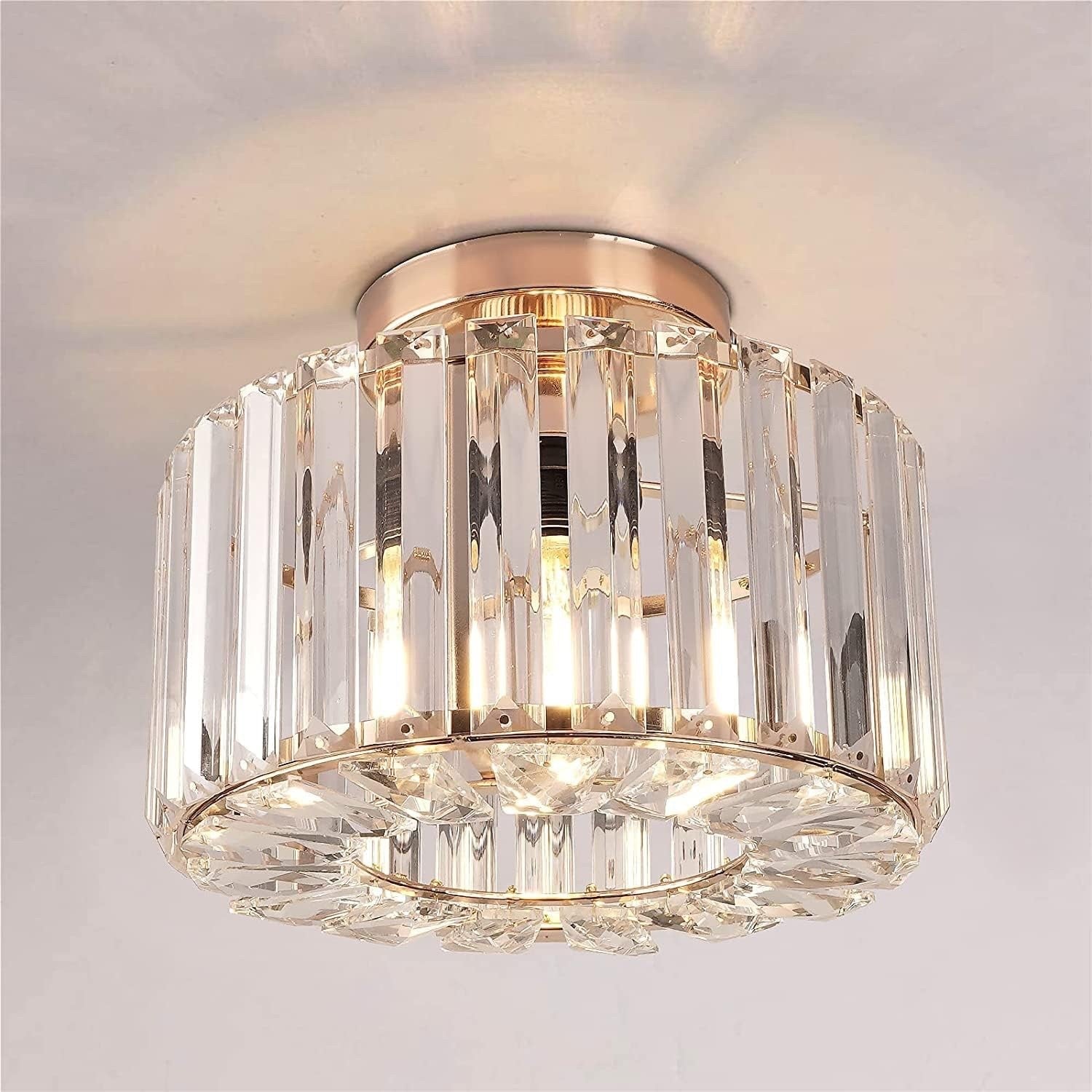 Crystal Ceiling Light LED Chandelier Modern Living Room Bedroom
