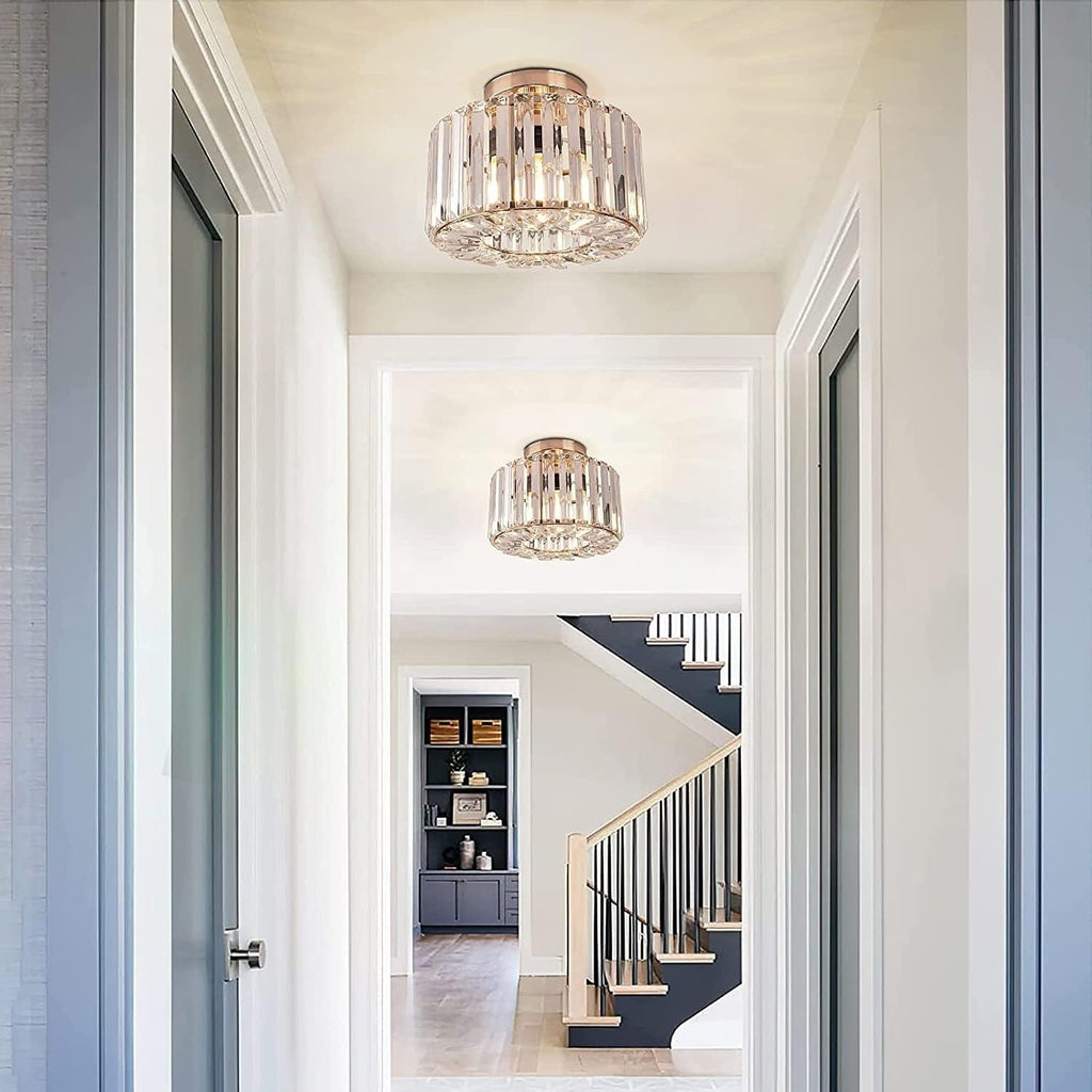 Crystal Ceiling Light LED Chandelier Modern Living Room Bedroom