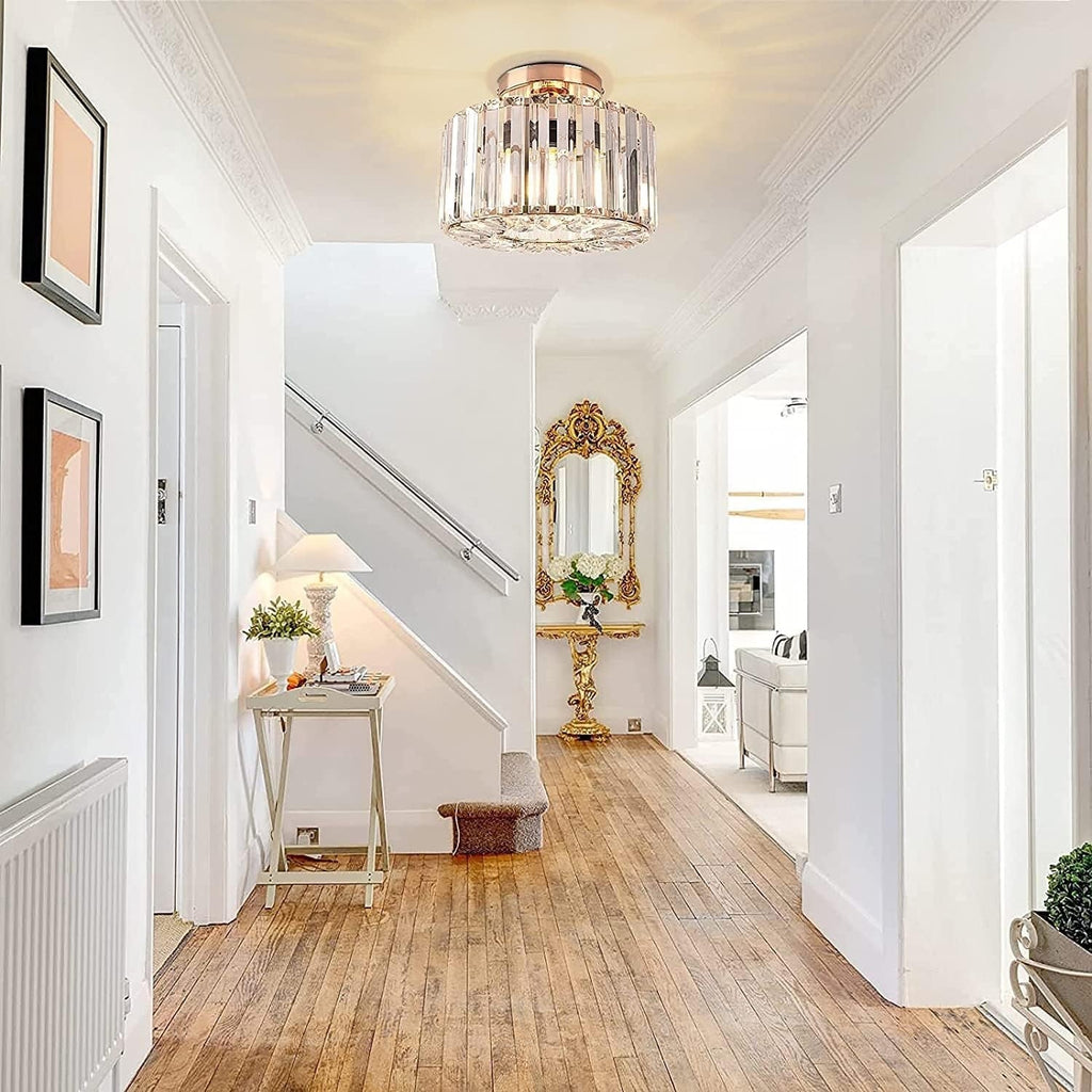 Crystal Ceiling Light LED Chandelier Modern Living Room Bedroom