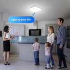 48W LED Ceiling Light Square Flush Mount Daylight Modern Living Room Kitchen