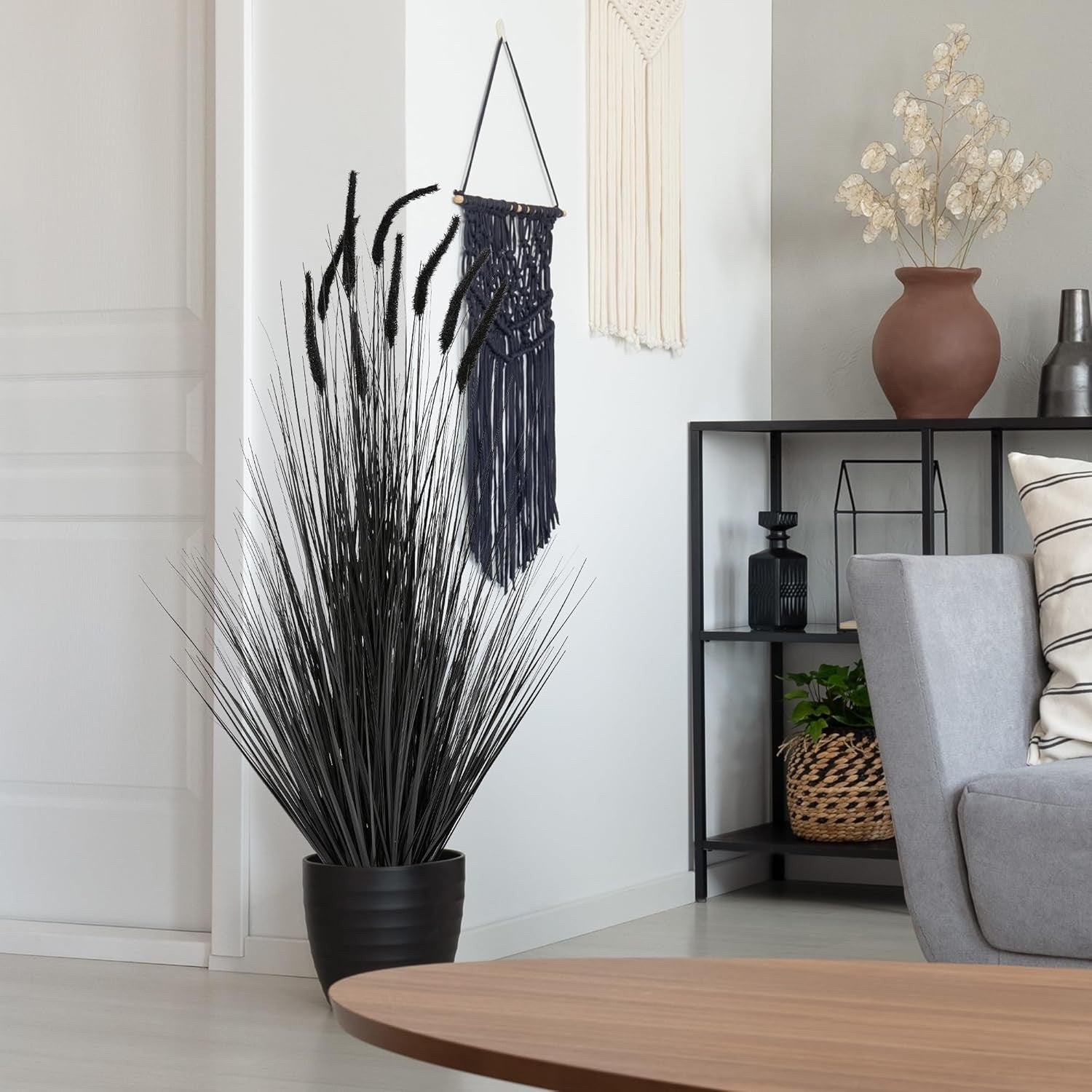 5ft Artificial Horsetail Reed Grass Plant Indoor Outdoor Garden Decor