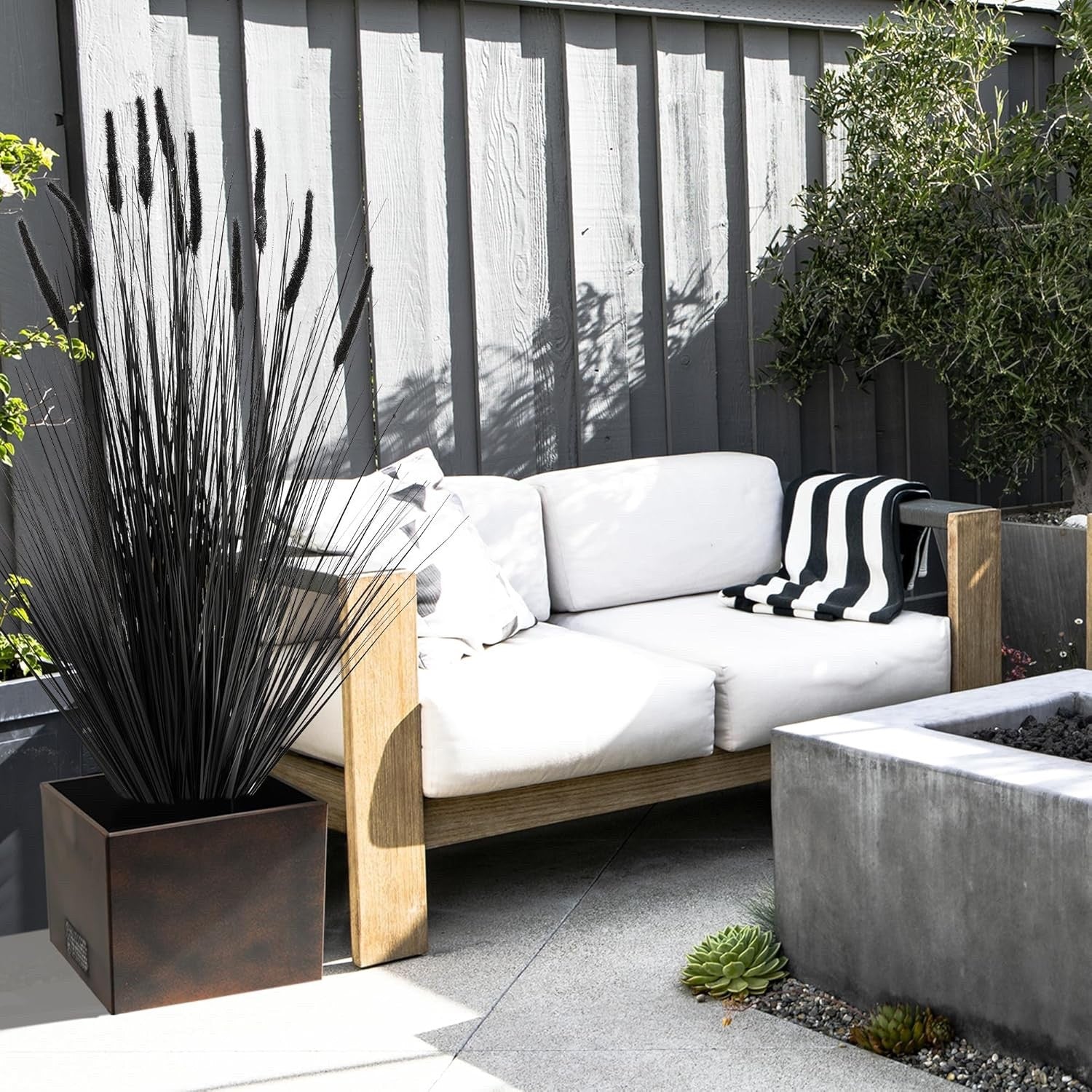 5ft Artificial Horsetail Reed Grass Plant Indoor Outdoor Garden Decor