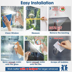 One Way Mirror Window Film Silver Reflective Privacy UV Heat Control