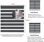 Day Night Zebra Roller Blind Dual Layer Light Filtering Window Shade