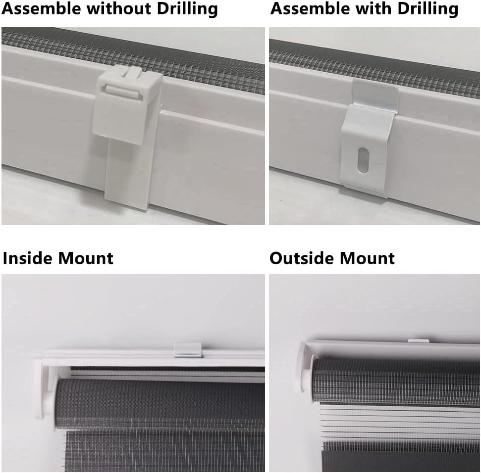 Day Night Zebra Roller Blind Dual Layer Light Filtering Window Shade