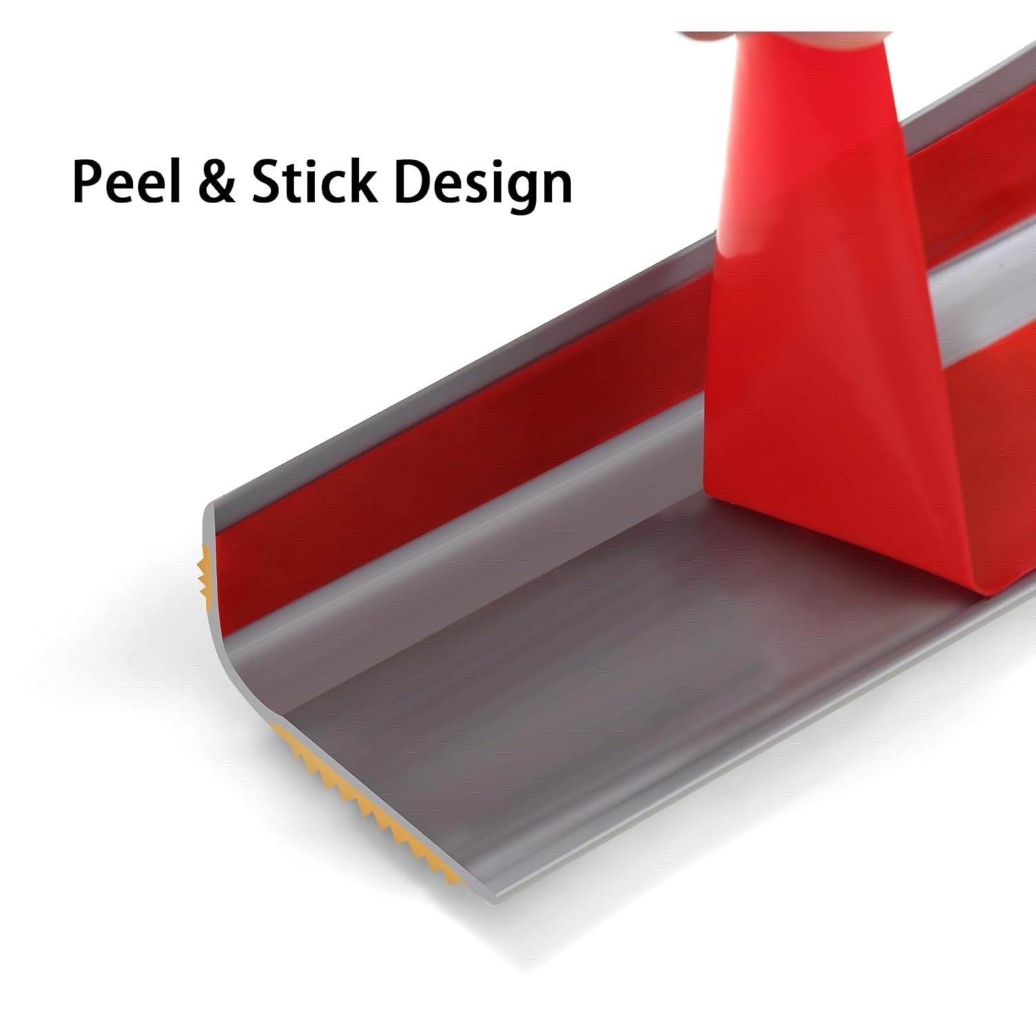 Self Adhesive Anti-Slip Stair Nosing 10m Black Vinyl Rubber Edge Trim