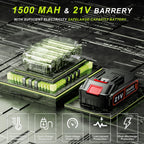 21V Cordless Grass Strimmer Metal Blade Lawn Edger 15cm Cutting Width