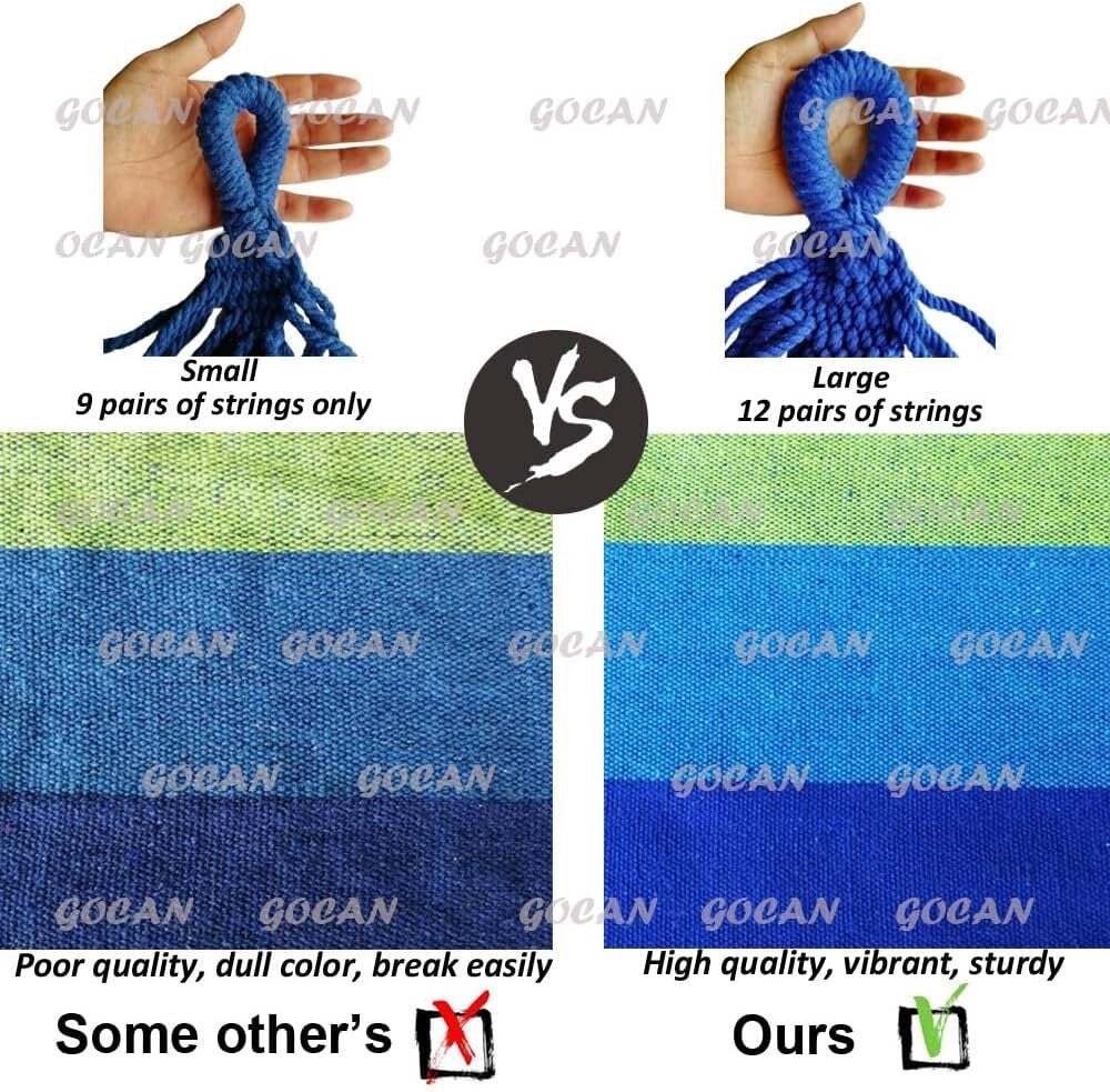 Double Hammock with Steel Stand 2 Person Outdoor Garden Patio Bed