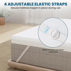 Memory Foam Mattress Topper Thick Pressure Relief Back Pain Bed Topper