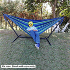 Double Hammock with Steel Stand 2 Person Outdoor Garden Patio Bed